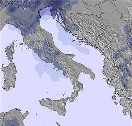 Italy 雪の地図（3 日）
