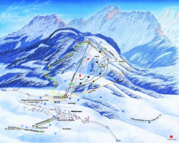 Abtenau Piste / Trail Map