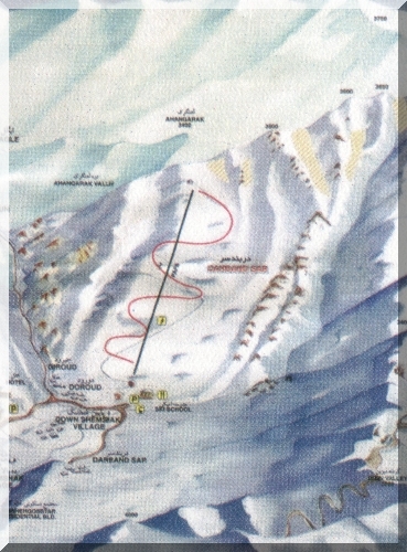Darbandsar Piste / Trail Map