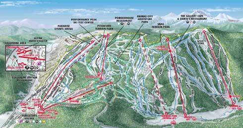 Durango Mountain Resort Piste / Trail Map