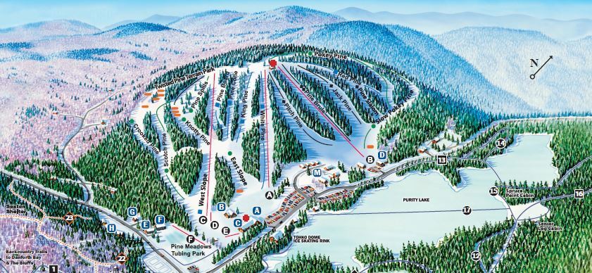 King Pine Piste / Trail Map