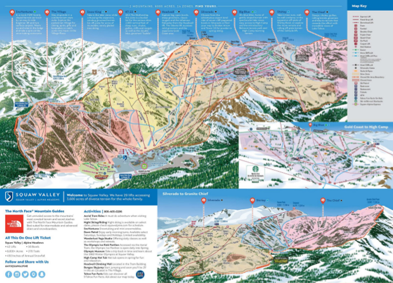 Squaw Valley Piste / Trail Map
