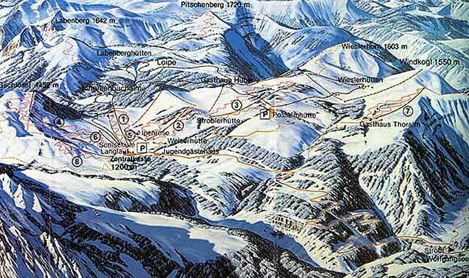 St Wolfgang Piste / Trail Map