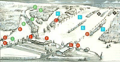 Tussey Mountain Piste / Trail Map
