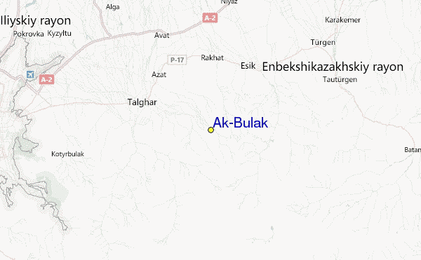 Ak-Bulak Location Map