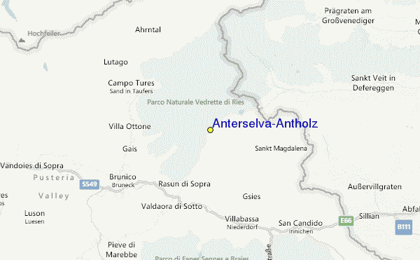 Anterselva/Antholz Location Map