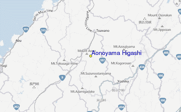 Aonoyama Higashi Location Map