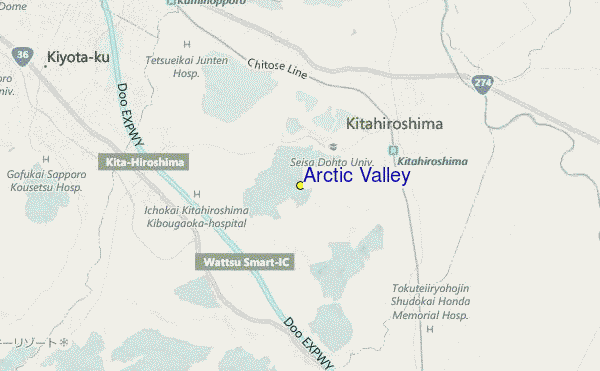 Arctic Valley Location Map