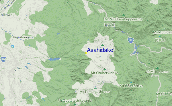 Asahidake Location Map