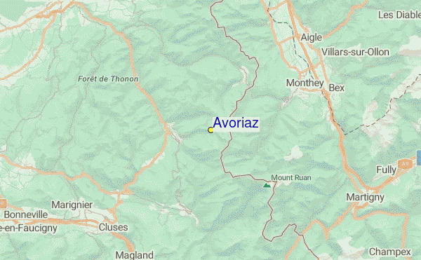 Avoriaz Location Map