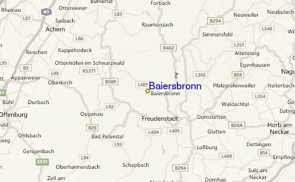 Baiersbronn Location Map