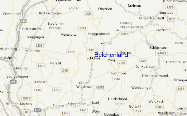 Belchen Location Map