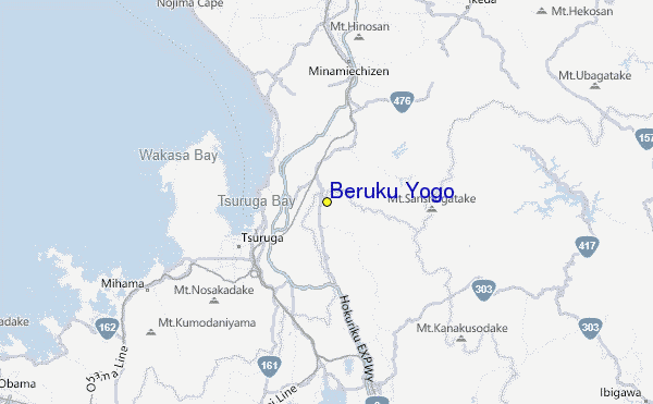 Beruku Yogo Location Map