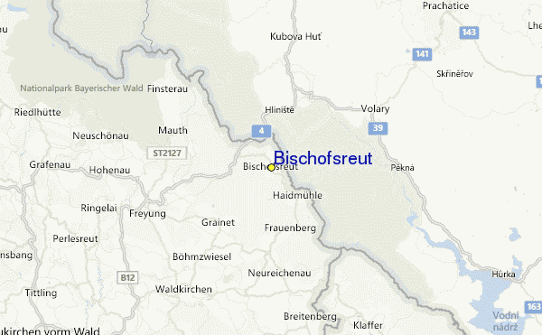 Bischofsreut Location Map
