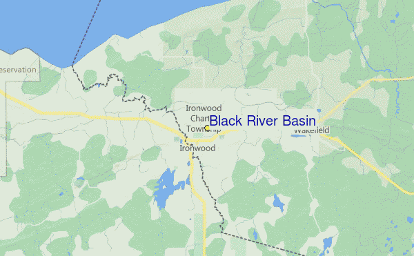 Black River Basin Location Map