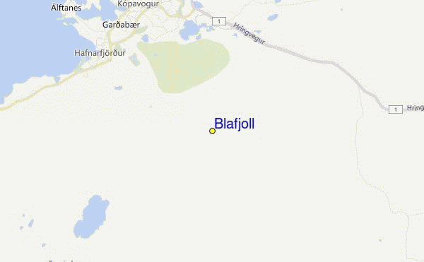 Bláfjöll Location Map