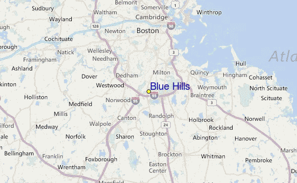 Blue Hills Location Map