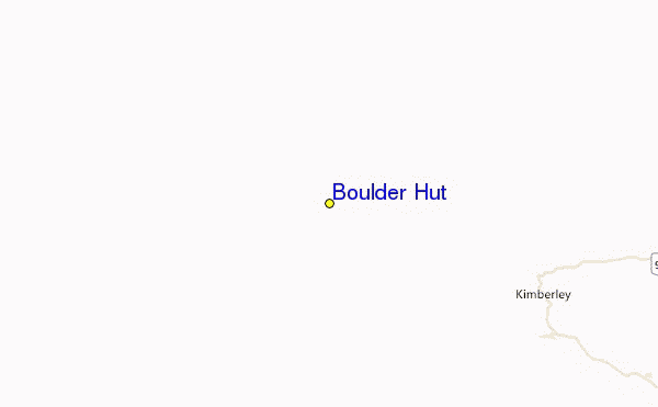 Boulder Hut Location Map