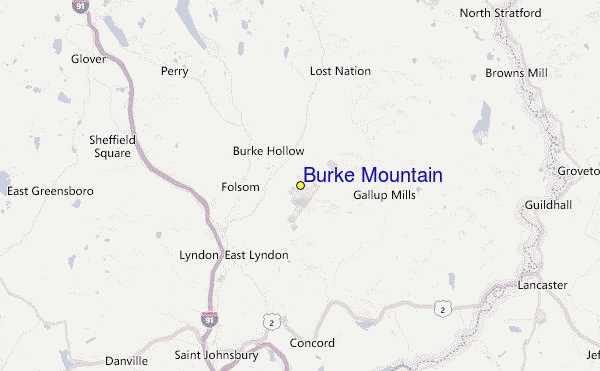 Burke Mountain Location Map