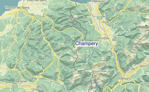 Champéry Location Map