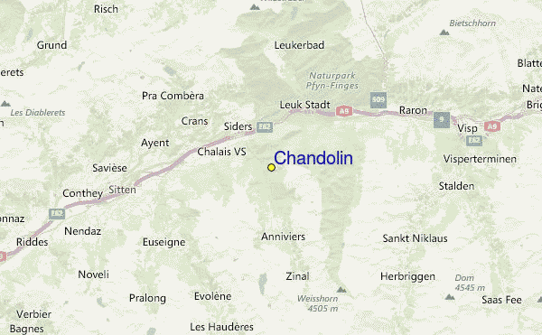 Chandolin Location Map
