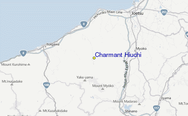 Charmant Hiuchi Snow Resort Location Map