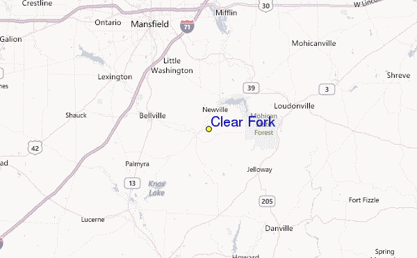 Clear Fork Location Map