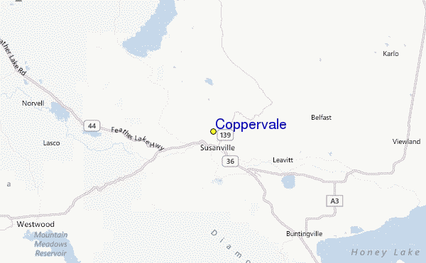 Coppervale Location Map