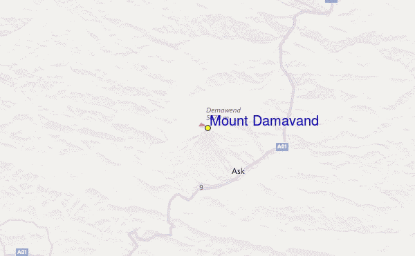 Mount Damavand Location Map