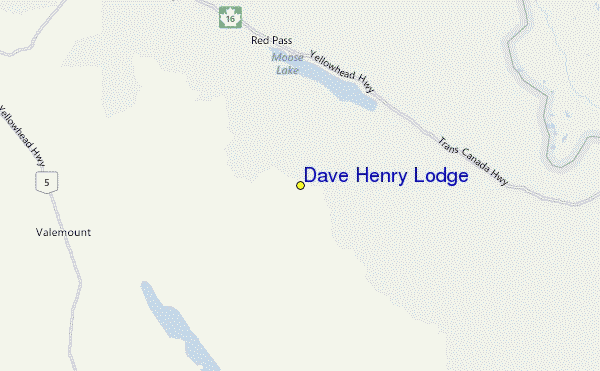 Dave Henry Lodge Location Map