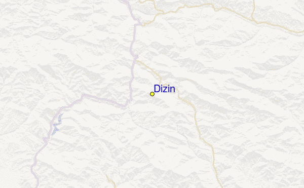 Dizin Location Map