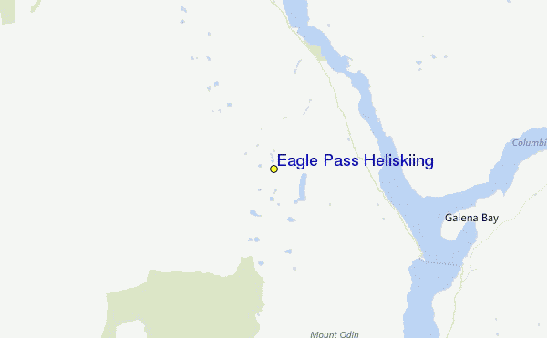 Eagle Pass Heliskiing Location Map