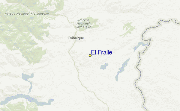 El Fraile Location Map