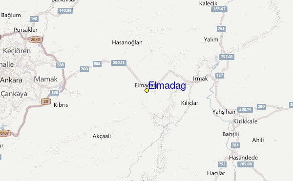 Elmadağ Location Map