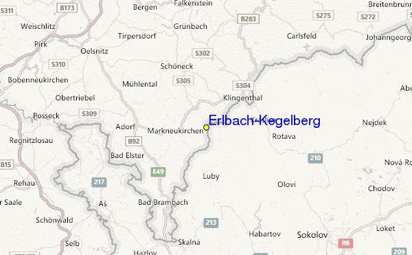 Erlbach/Kegelberg Location Map