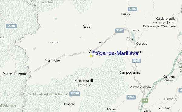 Folgarida-Marilleva Location Map