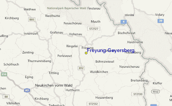Freyung/Geyersberg Location Map