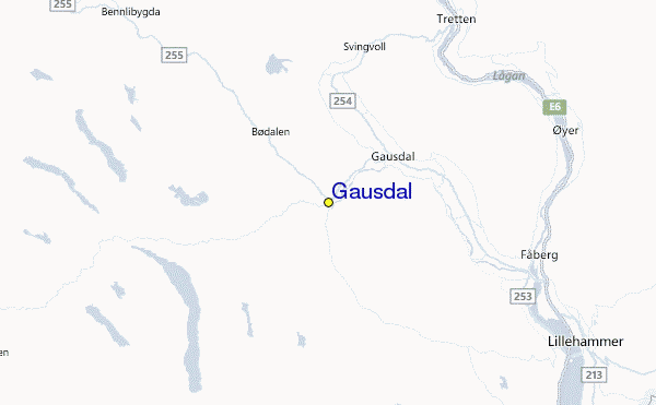 Gausdal Location Map