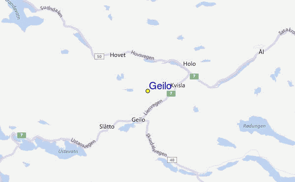 Geilo Location Map
