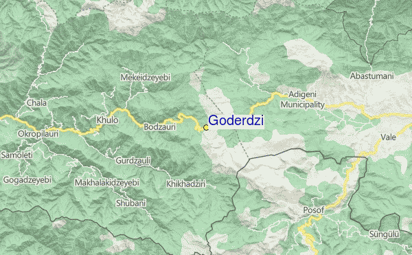 Goderdzi Location Map