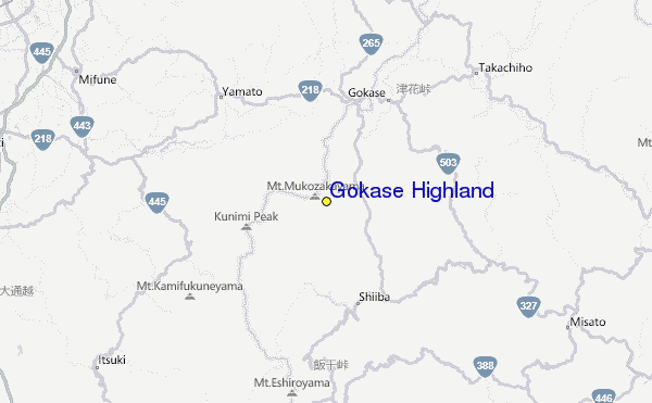Gokase Highland Location Map