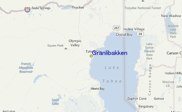 Granlibakken Location Map