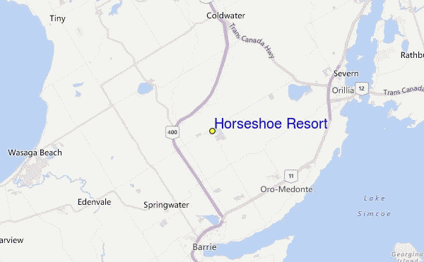 Horseshoe Resort Location Map