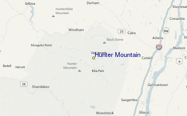 Hunter Mountain Location Map