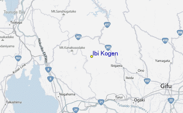 Ibi Kogen Location Map