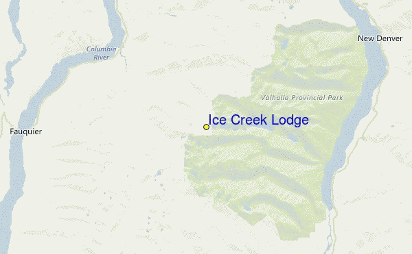 Ice Creek Lodge Location Map