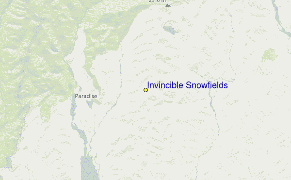 Invincible Snowfields Location Map