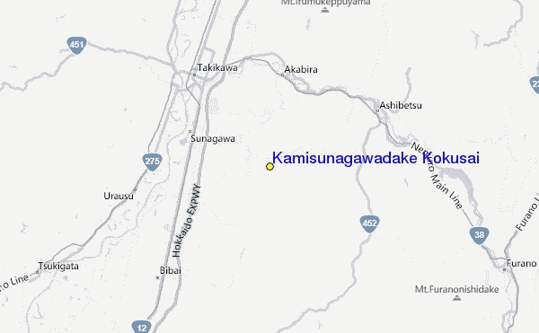 Kamisunagawadake Kokusai Location Map