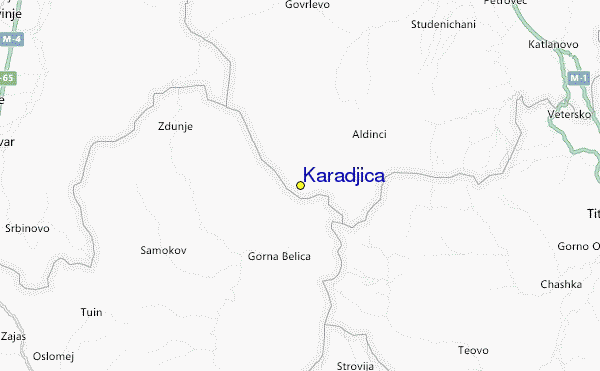Karadjica Location Map