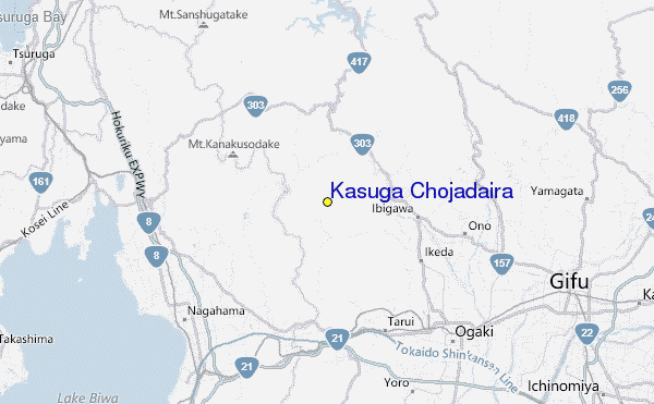 Kasuga Chojadaira Location Map